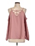 Moral Fiber 100% Polyester Pink Sleeveless Blouse Size L - photo 1