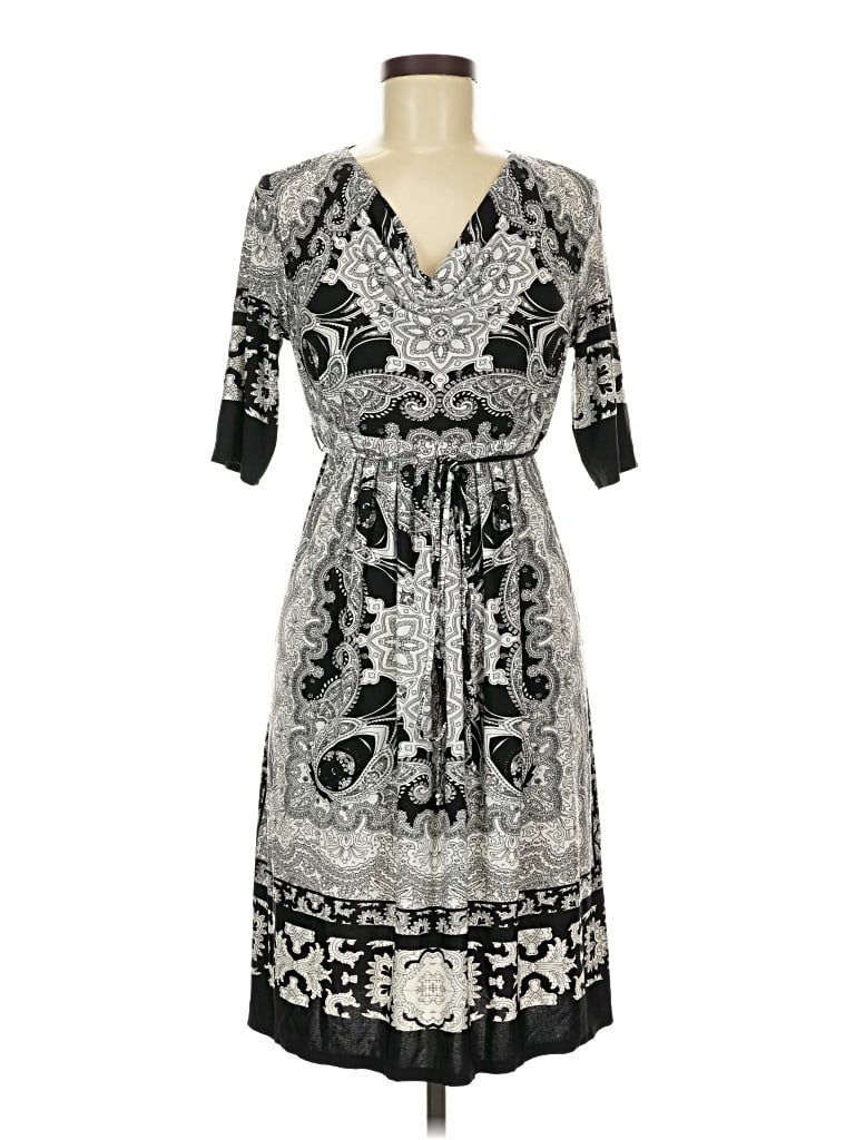 Pre-owned Sunny Leigh Casual Dress In Gray