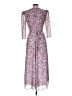 BCBGeneration Paisley Purple Casual Dress Size 6 - photo 2