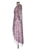 BCBGeneration Paisley Purple Casual Dress Size 6 - photo 5
