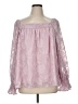 Unbranded 100% Polyester Pink Long Sleeve Blouse Size XL - photo 1