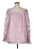 Unbranded 100% Polyester Pink Long Sleeve Blouse Size XL - photo 2