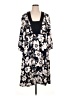 ELOQUII 100% Polyester Floral Black Casual Dress Size 14 Plus - photo 1
