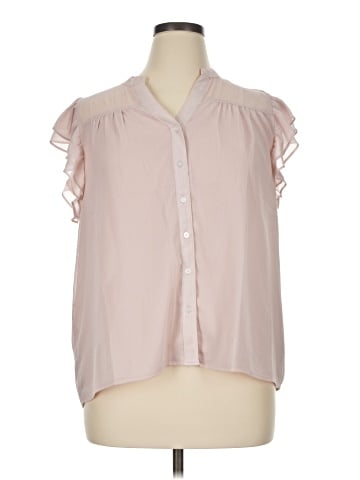 Ann Taylor LOFT Outlet Short Sleeve Blouse (view 1)