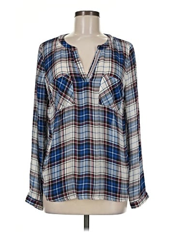 Skies Are Blue Long Sleeve Blouse (view 1)