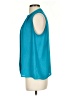 Collective Concepts 100% Polyester Teal Sleeveless Blouse Size S - photo 5
