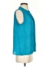 Collective Concepts 100% Polyester Teal Sleeveless Blouse Size S - photo 4