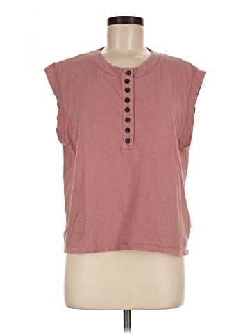 Madewell Garment-Dyed Henley Muscle Tee (view 1)