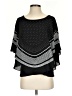 Elle 100% Polyester Black 3/4 Sleeve Blouse Size S - photo 1