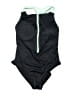 Fabletics Solid Black One Piece Swimsuit Size XXL - photo 1