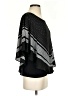 Elle 100% Polyester Black 3/4 Sleeve Blouse Size S - photo 4