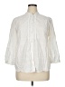 Gap White 3/4 Sleeve Button-Down Shirt Size XL - photo 1