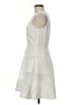 Ann Taylor 100% Polyester Solid White Cocktail Dress Size 6 - photo 5