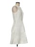 Ann Taylor 100% Polyester Solid White Cocktail Dress Size 6 - photo 4