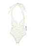 Assorted Brands Solid Ivory One Piece Swimsuit Size S - photo 1