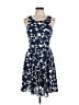 Avaleigh 100% Polyester Hearts Blue Casual Dress Size M - photo 1