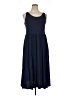 Dex Solid Blue Casual Dress Size 0X - photo 1