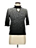 Adrienne Vittadini Metallic Black Turtleneck Sweater Size M - photo 1