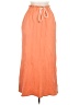 Self Contrast Orange Casual Skirt Size M - photo 1