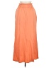 Self Contrast Orange Casual Skirt Size M - photo 2