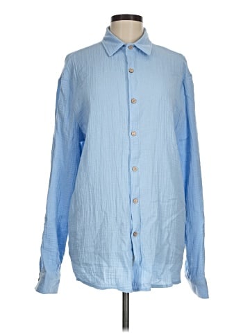 Unbranded Long Sleeve Button-Down Shirt (view 1)