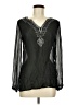 i.e. Black Long Sleeve Blouse Size M - photo 1