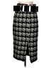 Robert Rodriguez Houndstooth Black Wool Skirt Size 6 - photo 2