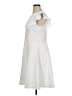 Chaps Solid White Cocktail Dress Size 14 - photo 5