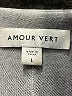 Amour Vert 100% Wool Gray Cardigan Size L - photo 7