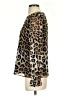 Banana Republic 100% Polyester Animal Print Brown Long Sleeve Blouse Size S - photo 5