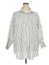 Unbranded 100% Polyester Stripes White 3/4 Sleeve Blouse Size 3X - photo 1