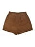 Shein 100% Polyester Solid Brown Shorts Size L - photo 1