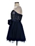 Teeze Me 100% Polyester Hearts Blue Cocktail Dress Size 5 - 6 - photo 5