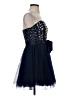 Teeze Me 100% Polyester Hearts Blue Cocktail Dress Size 5 - 6 - photo 4