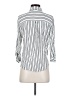 Vixbe 100% Rayon Stripes Silver 3/4 Sleeve Blouse Size S - photo 2