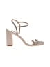 Badgley Mischka Silver Sandals Size 6 - photo 1