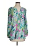 Lilly Pulitzer 100% Rayon Green Long Sleeve Blouse Size S - photo 1