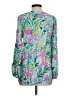 Lilly Pulitzer 100% Rayon Green Long Sleeve Blouse Size S - photo 2