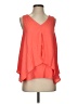 Verve Ami 100% Polyester Orange Sleeveless Blouse Size S - photo 1