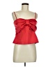 Ann Taylor LOFT 100% Polyester Red Sleeveless Blouse Size 6 - photo 1
