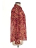 Express 100% Polyester Floral Burgundy Long Sleeve Blouse Size M - photo 4