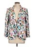 Hinge 100% Rayon Floral White Blazer Size L - photo 1