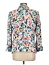 Hinge 100% Rayon Floral White Blazer Size L - photo 2
