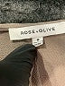 Rose + Olive Gray Long Sleeve Blouse Size M - photo 7