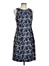 Kay Unger Paisley Blue Cocktail Dress Size 10 - photo 1