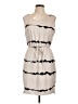 Unbranded 100% Polyester Chevron-herringbone Gray Casual Dress Size L - photo 1