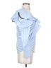 Haute Rogue 100% Polyester Blue Long Sleeve Blouse Size S - photo 4
