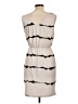 Unbranded 100% Polyester Chevron-herringbone Gray Casual Dress Size L - photo 2