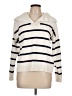 Gap Stripes Ivory Pullover Sweater Size L - photo 1