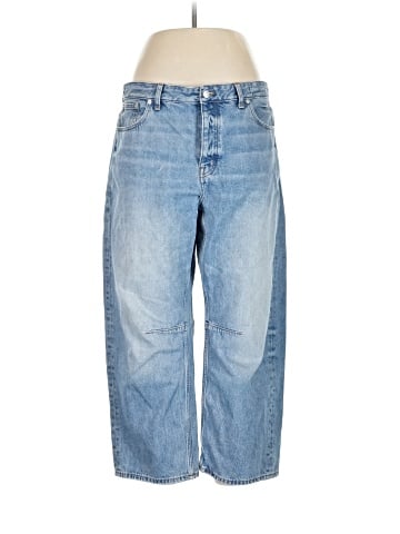 Madewell The Curvy Darted Barrel-Leg Jean in Dobbins Wash (view 1)